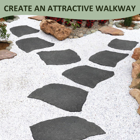 Sekcen recycled rubber stones provide durable, weather-ready pathway surfaces.