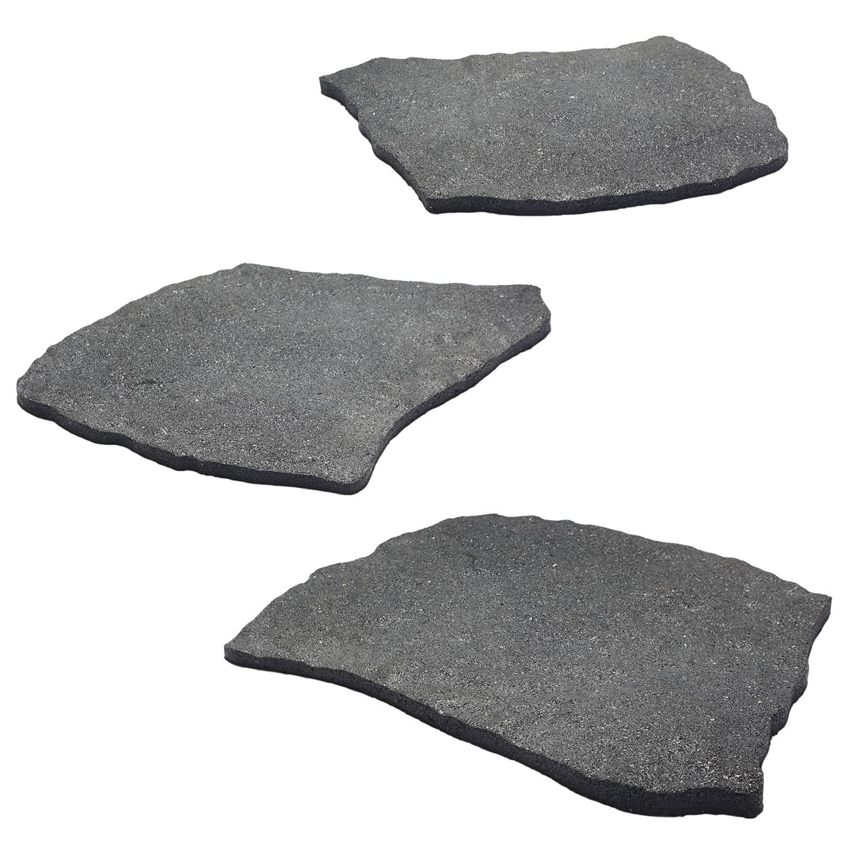 Sekcen rubber stepping stones offer a lightweight flagstone look for easy garden paths.