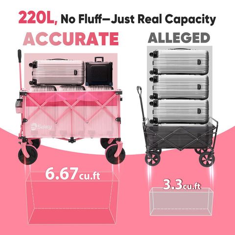 Sekey foldable wagon compact size for home storage