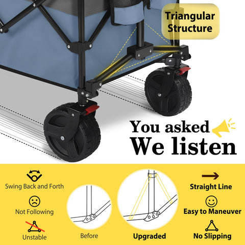 Sekey heavy-duty wagon with 660lbs capacity for easy transport of heavy items.