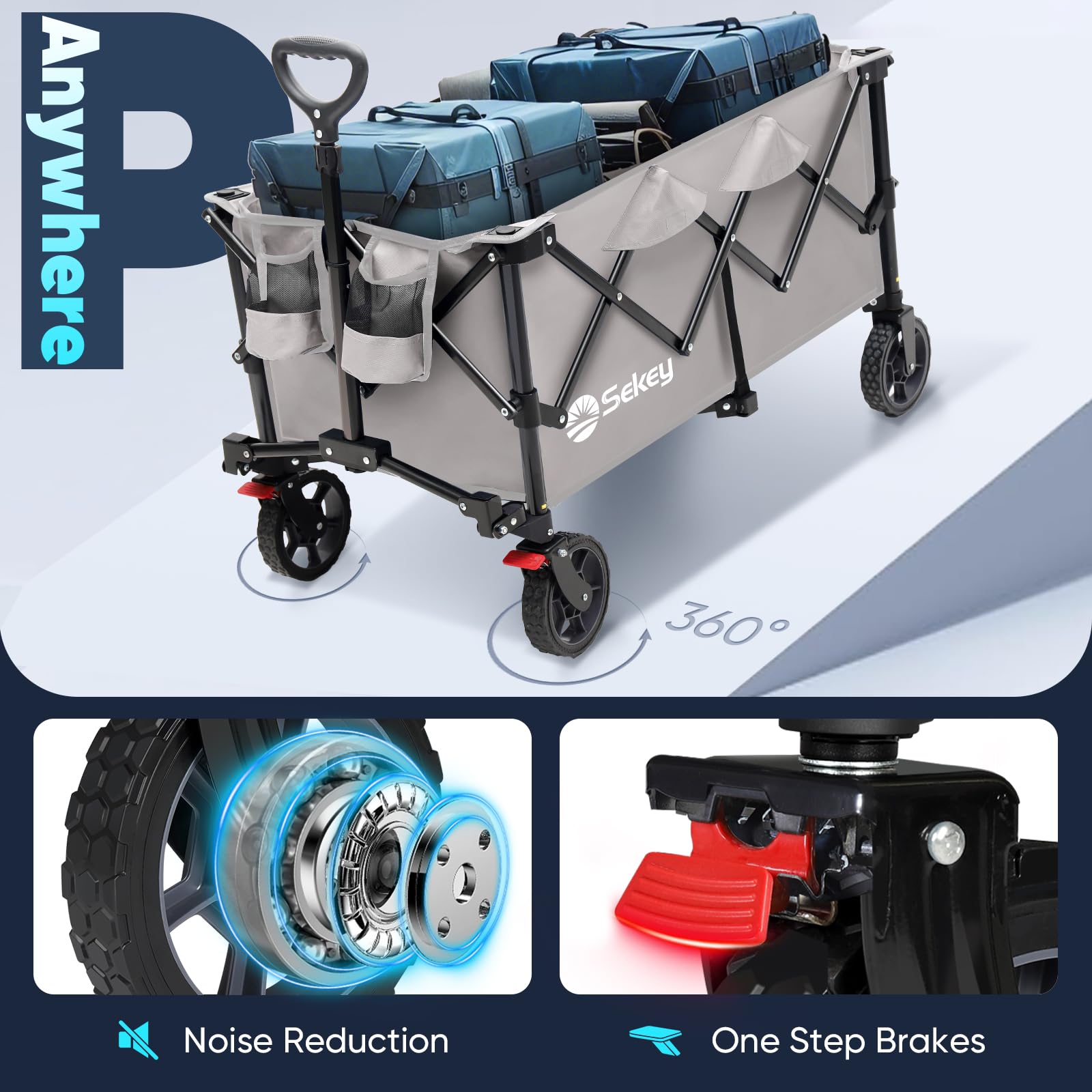 Sekey wagon carry-bag aids transport and storage
