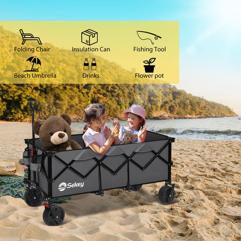 Carrying bag accessory helps transport and store the Sekey wagon conveniently.