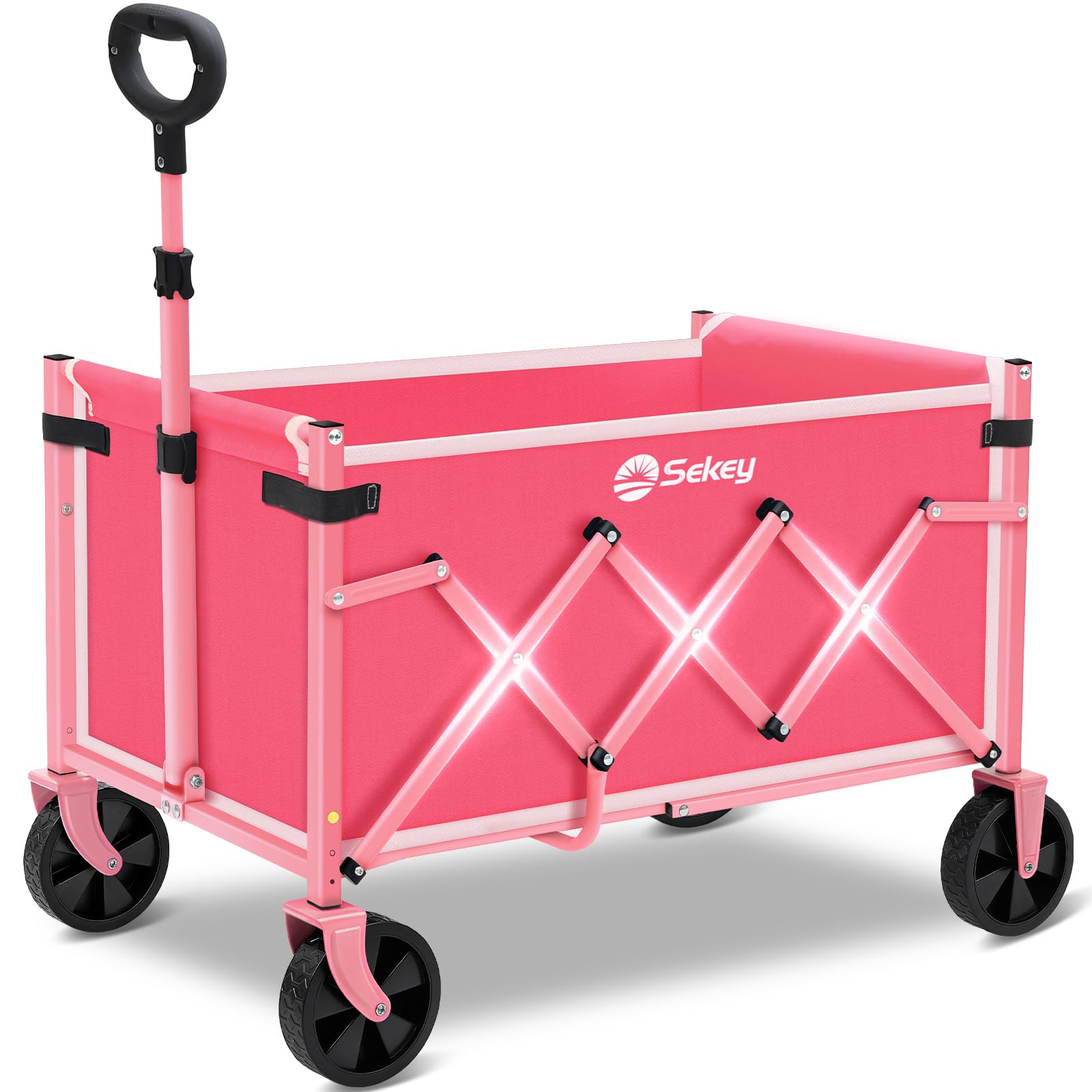 Sekey wagon cart with 220 lbs capacity for groceries and heavy loads