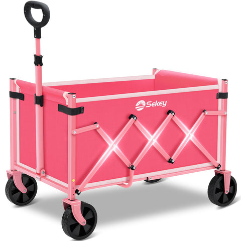 Sekey wagon cart with 220 lbs capacity for groceries and heavy loads