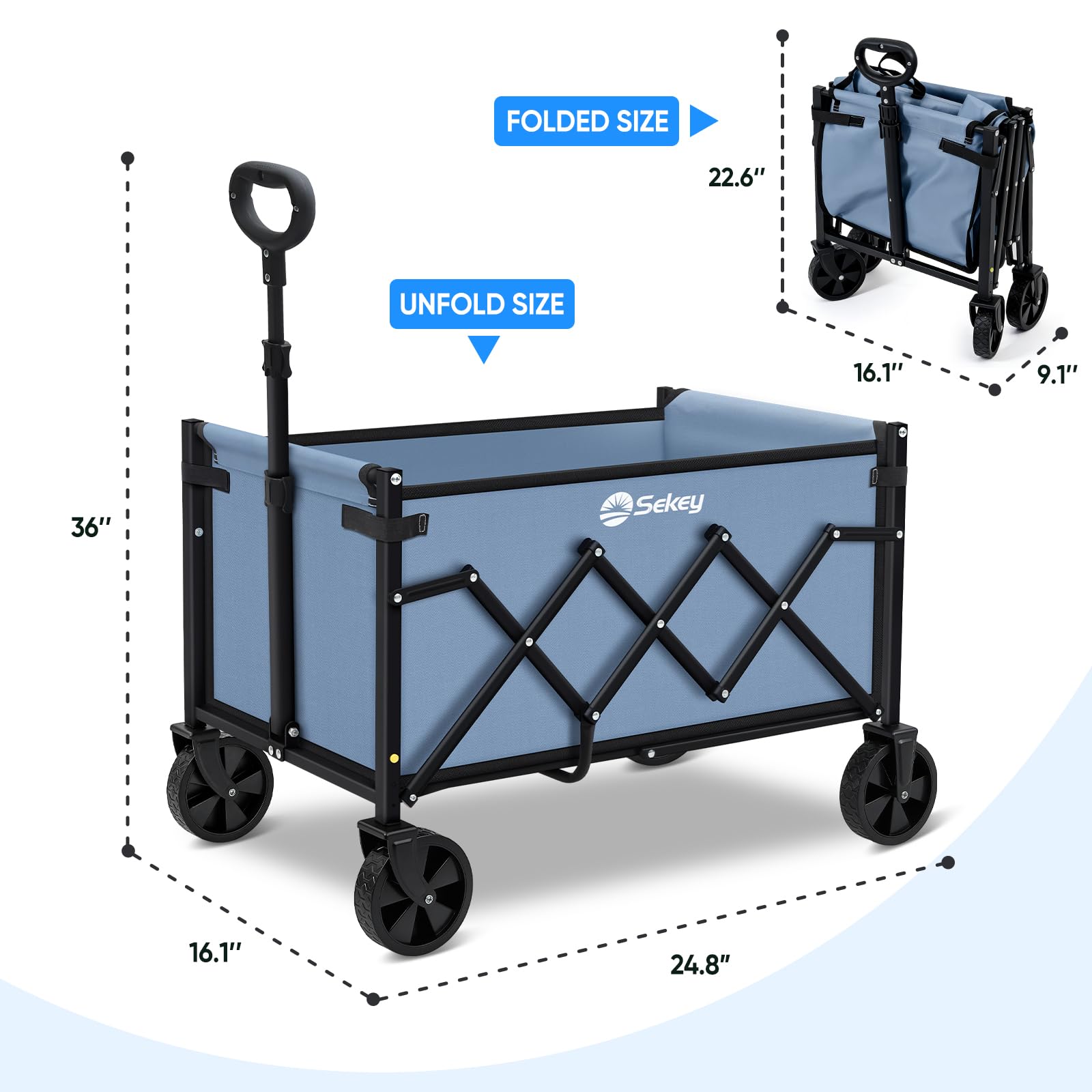 Sekey Wagon Cart outdoor-adventure ideal for beach trips and garden hauls
