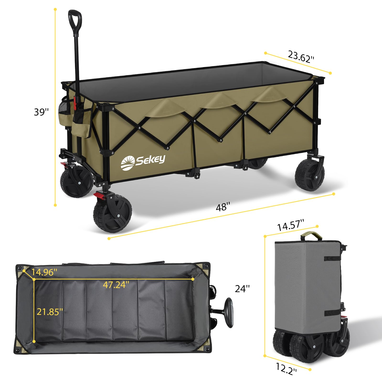 Sekey wagon easy setup with no tools required.