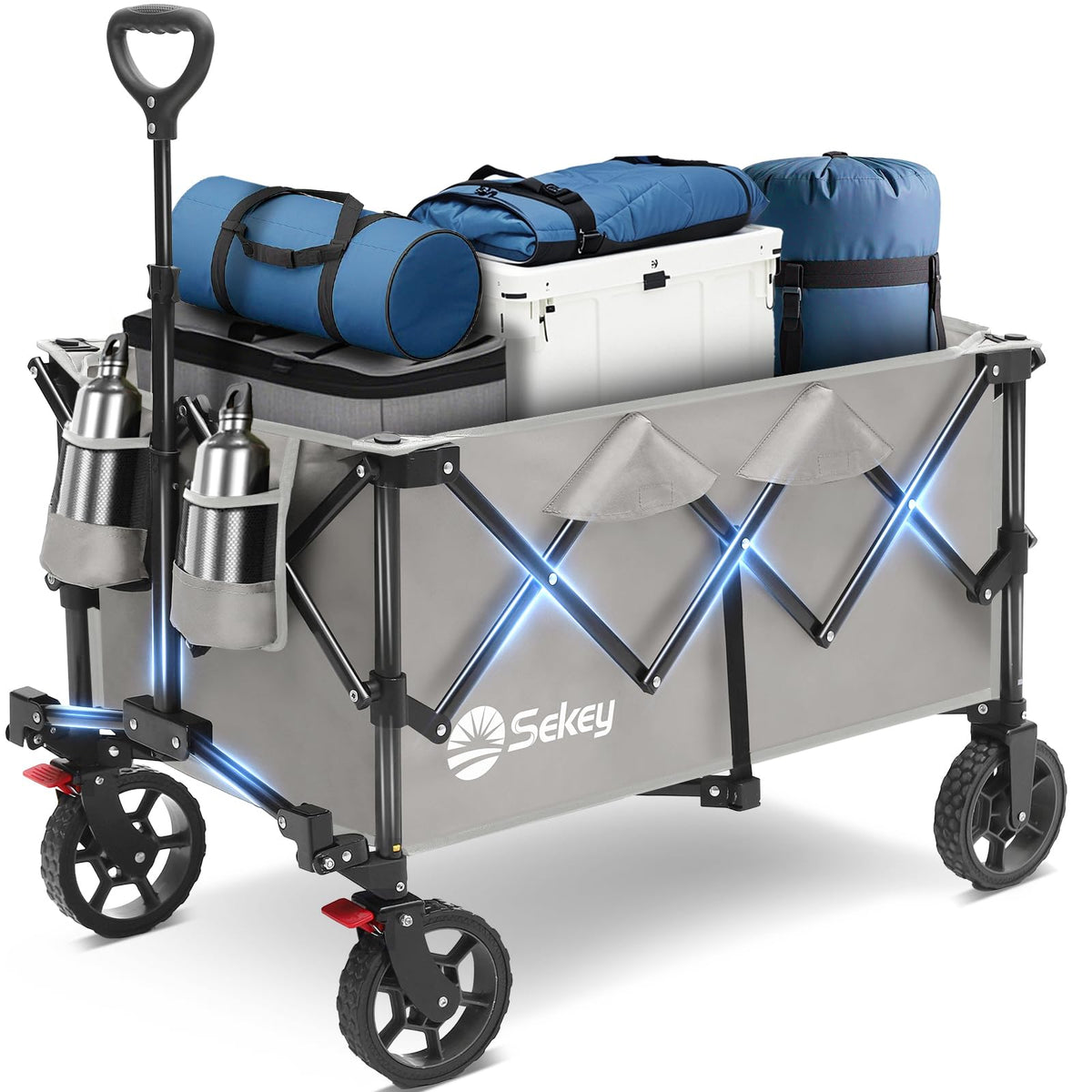 Sekey wagon heavy-duty-frame ready to haul up to 350 lbs