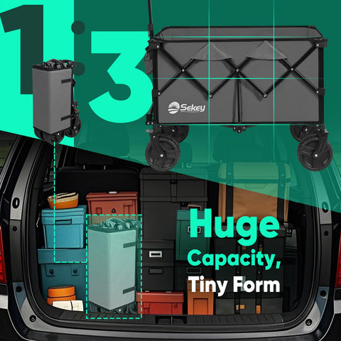 Sekey patent-frame design and maneuverable handle simplify steering.