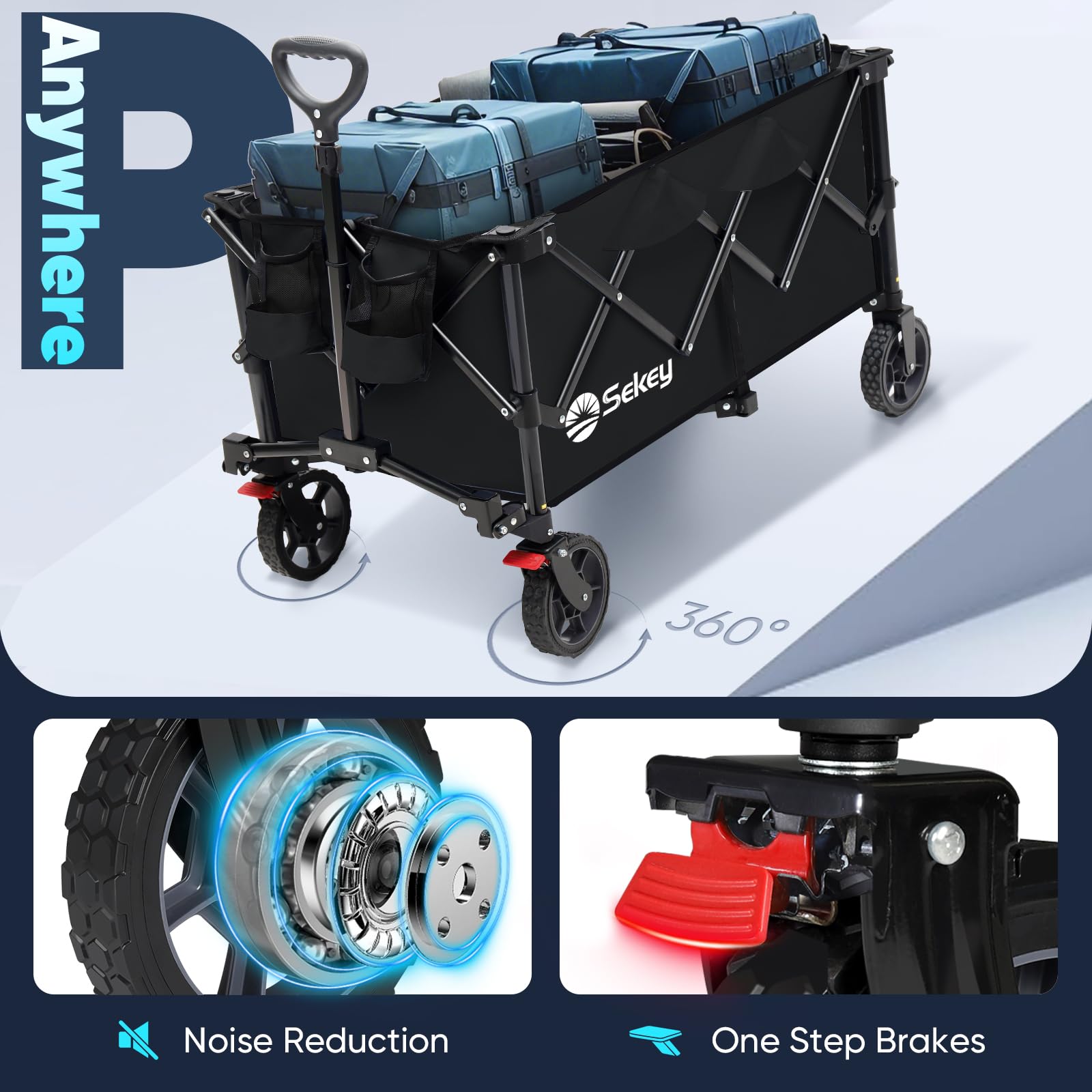 Sekey quick setup and folding in seconds for portable use