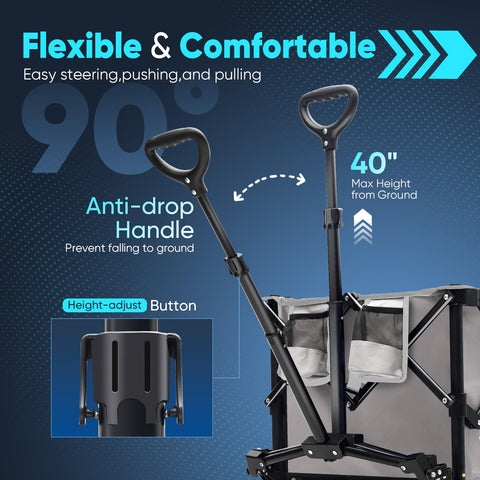 Sekey wagon quick-setup unfolds in seconds for fast errands