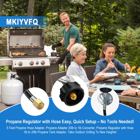 Sekvira universal gas grill regulator enabling versatile compatibility.