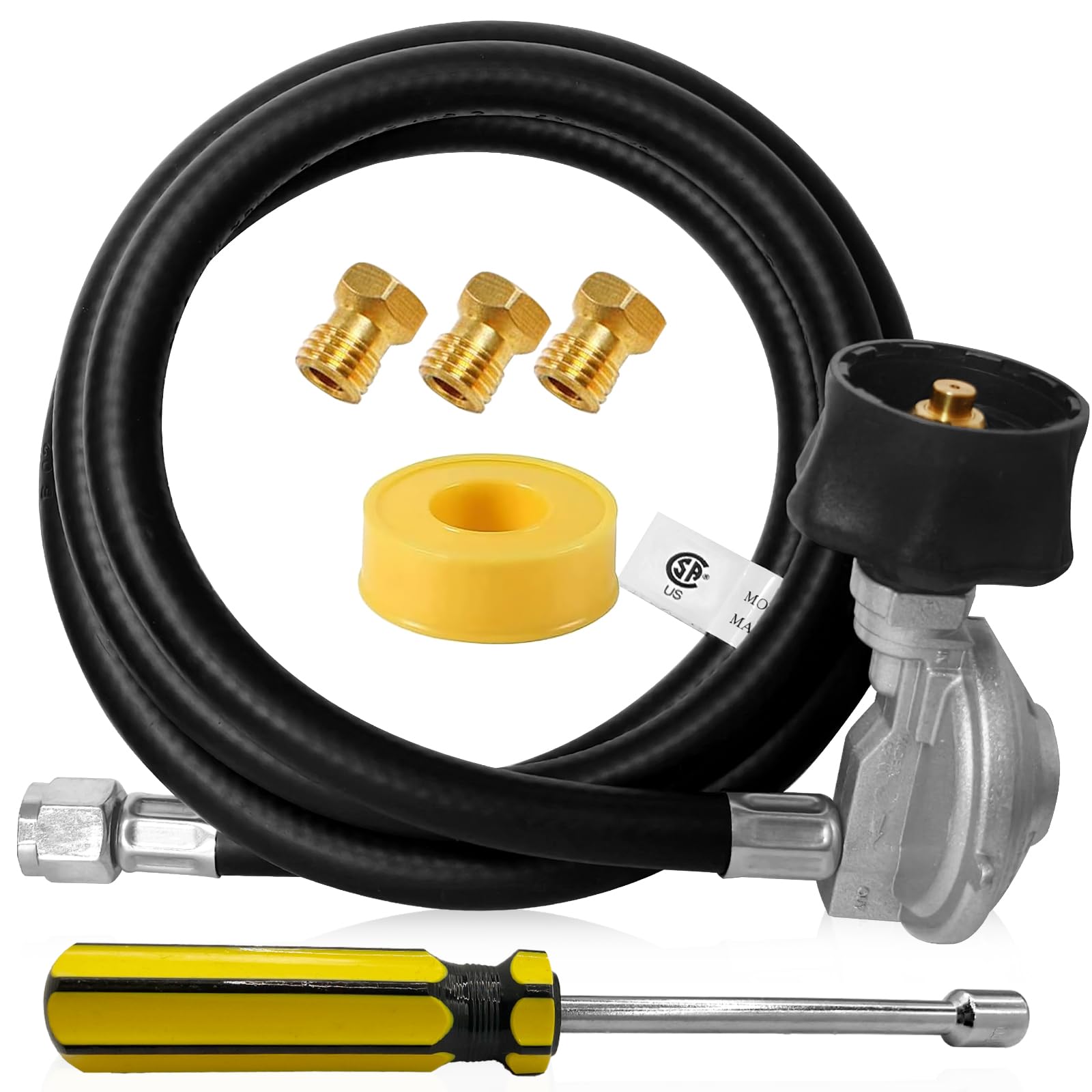 Sekvira Weber conversion kit assembly showing precise nozzle alignment for propane performance