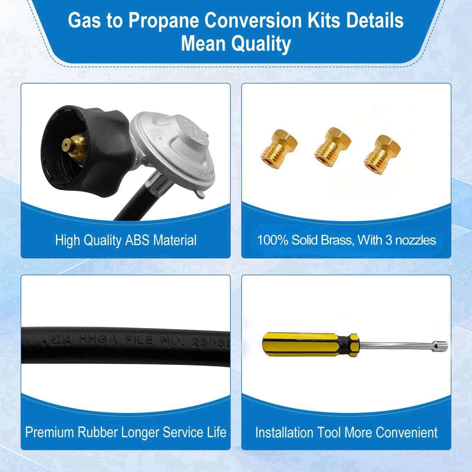 Sekvira ready-for-grilling moment with propane conversion ready on Weber grill