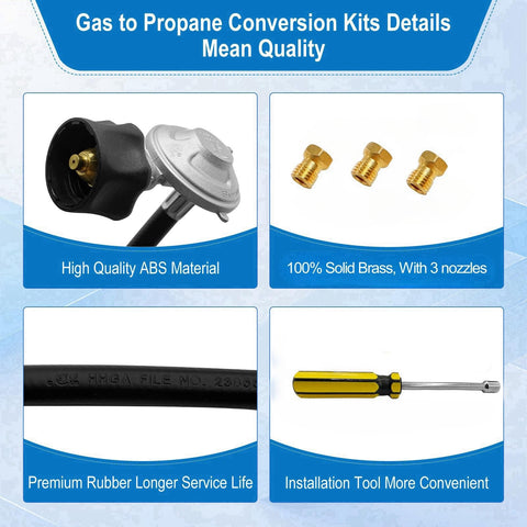 Sekvira ready-for-grilling moment with propane conversion ready on Weber grill