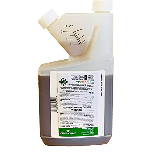 Select Source Triad QC Select bottle ready for post-emergent lawn weed control.