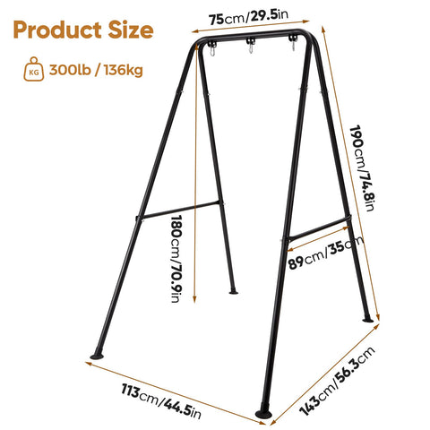 SELFLA hammock stand indoor-outdoor-use suitable for balcony, garden, or patio.