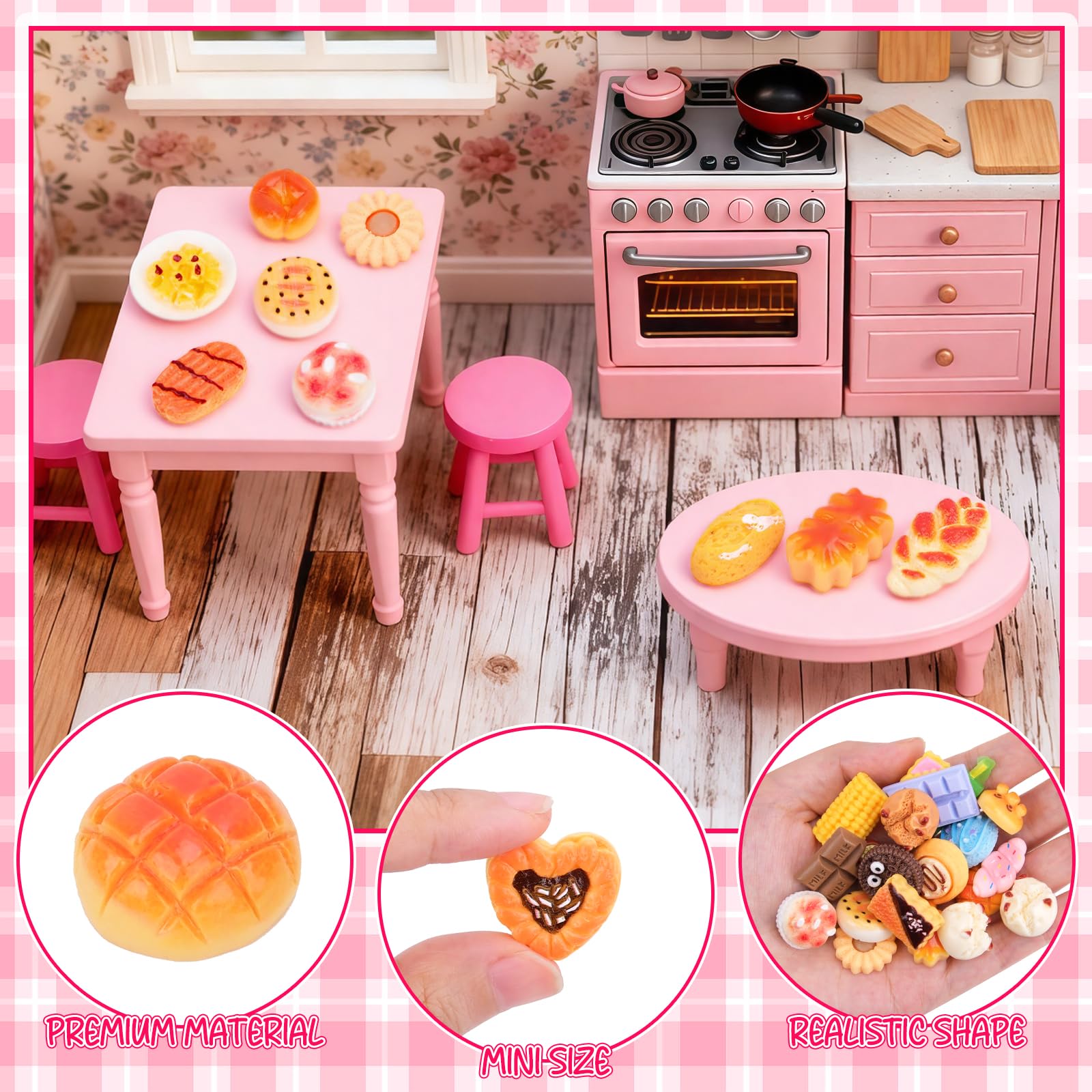 SelfTek cake toppers and miniatures decor for versatile party displays.