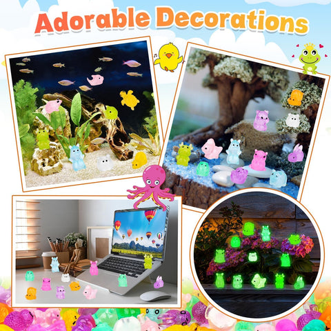 SelfTek glow-in-the-dark pig figurine for parties and crafts