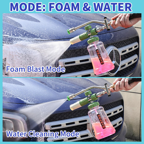 Selkie five-nozzle set provides versatile spray patterns.