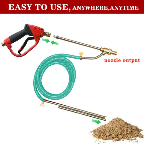 Selkie hose and wand attachments for powerful, controlled blasting