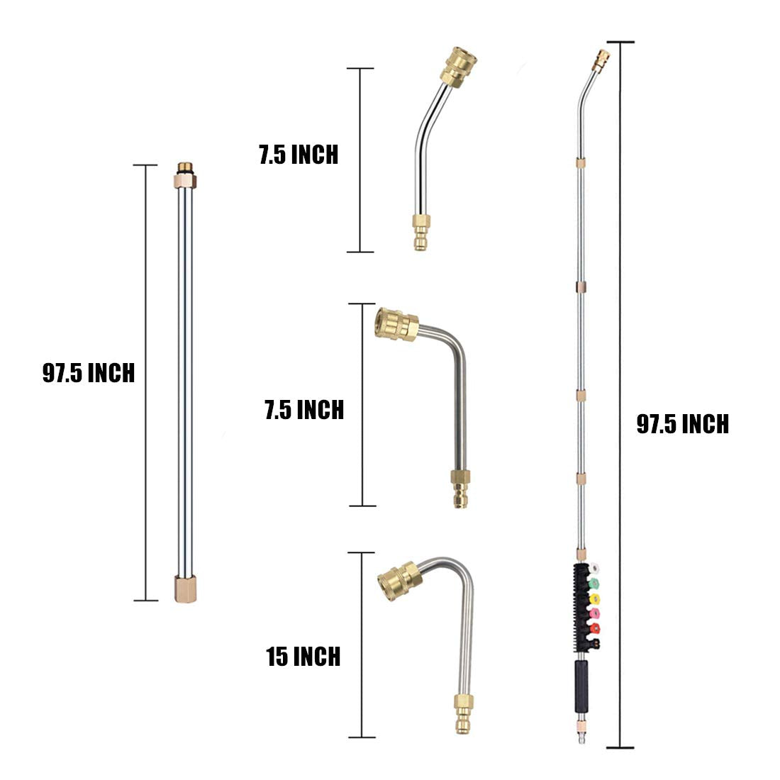 Selkie quick connect enables fast attachment with 1/4 inch NPT fittings.