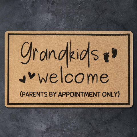 SELORY Christmas grandparents doormat, festive print suits seasonal home decor.