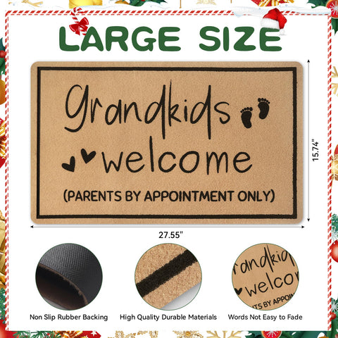 SELORY non-slip back doormat, helps keep the mat stable at the threshold.