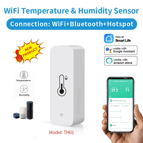 Senckit app screenshot highlighting Tuya compatibility and real-time alerts