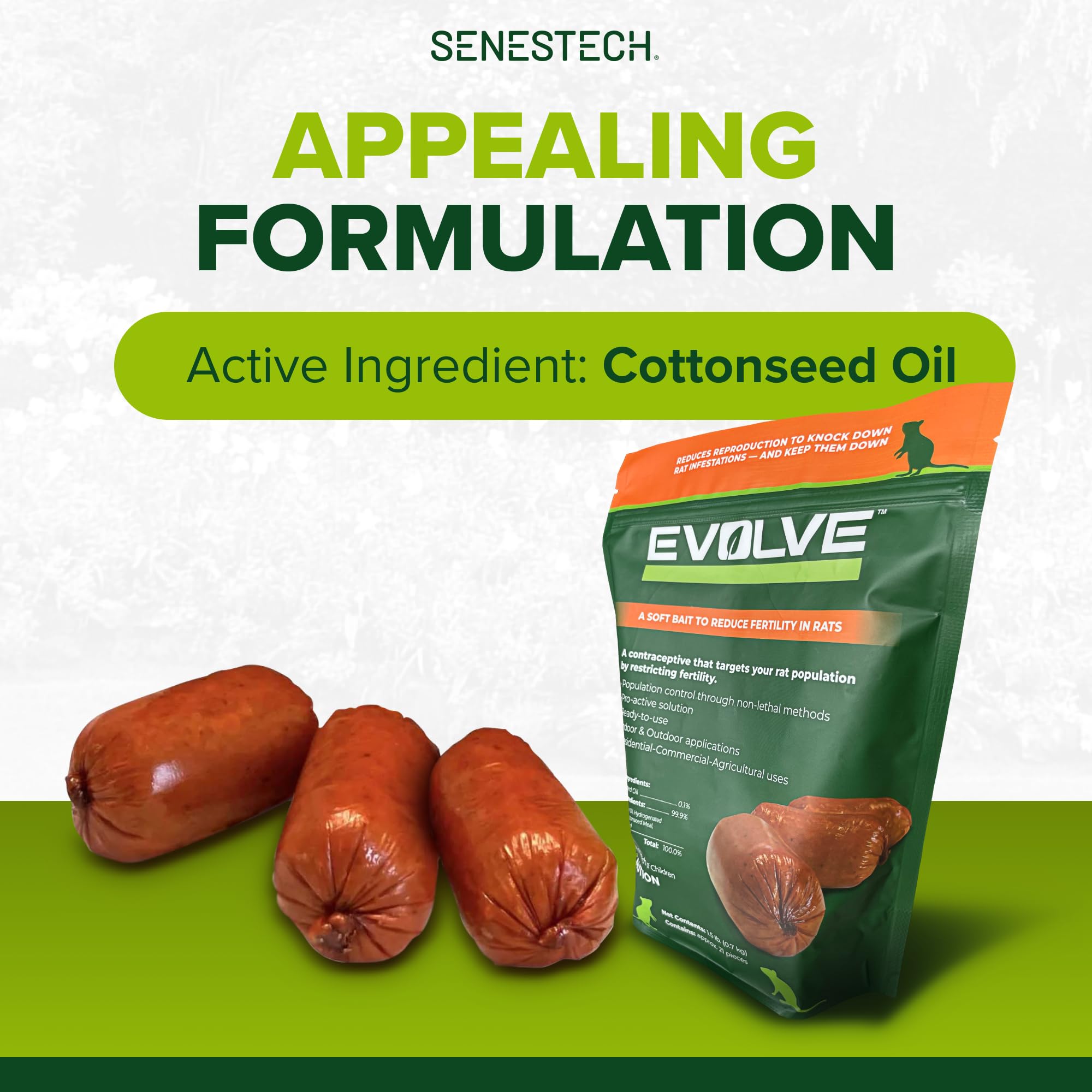Indoor-use station with Evolve sausages for controlled placement.