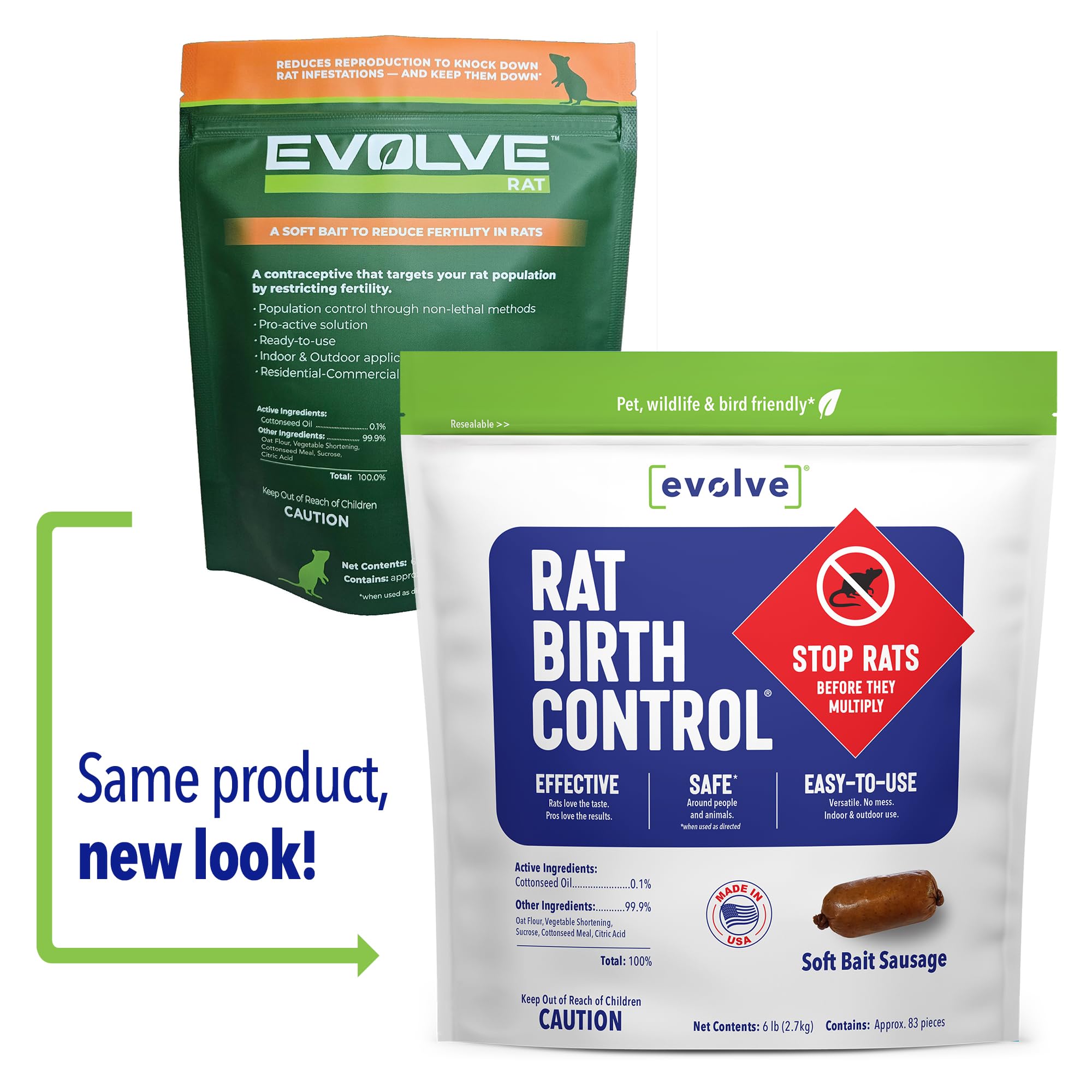 SenesTech Evolve sausages indoors in bait stations for targeted rodent control.