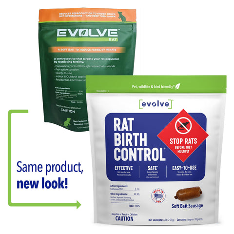 SenesTech Evolve sausages indoors in bait stations for targeted rodent control.