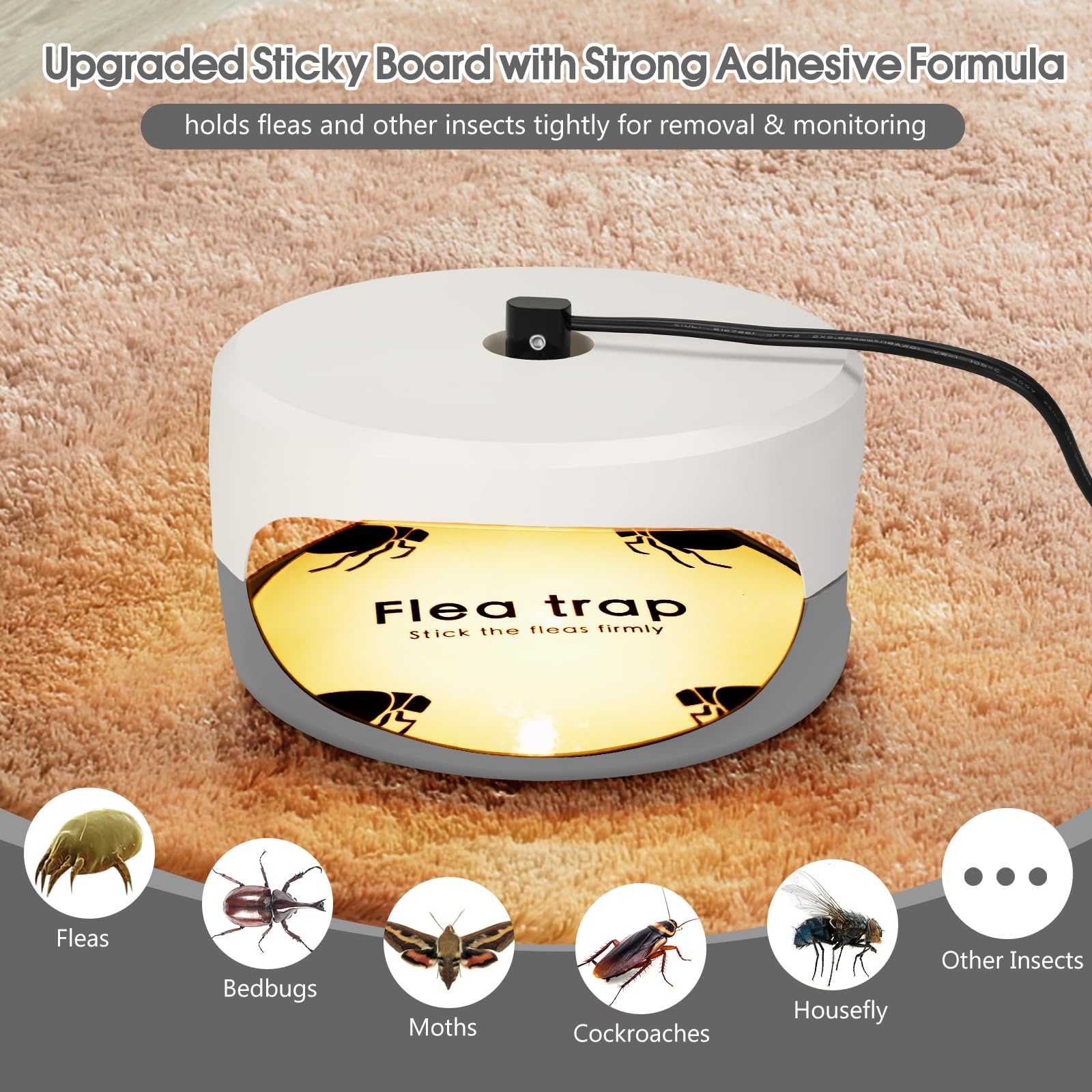 SENITEK EARPADS monitoring spot showing flea activity noticeably
