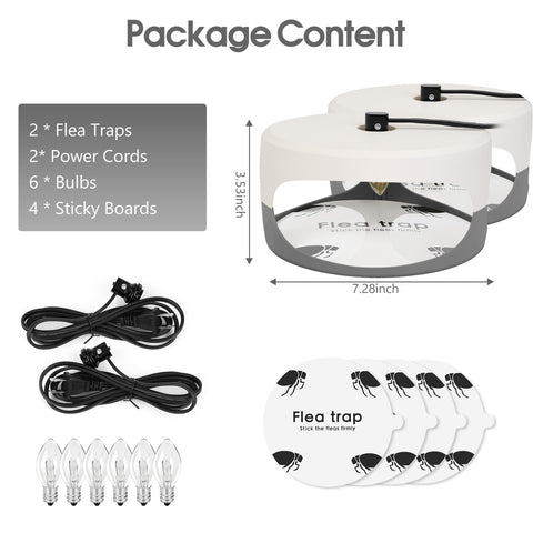 SENITEK EARPADS pack includes traps, boards, and bulbs for easy setup