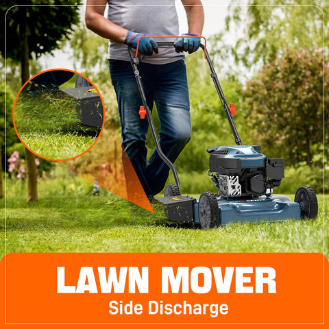 SENIX 20-inch gas lawn mower height adjustment lever for precise grass height