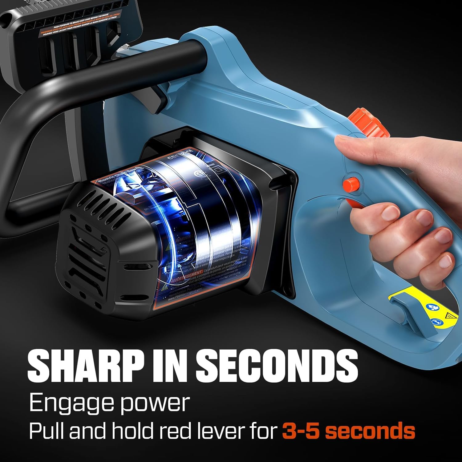 SENIX chainsaw safety features improve user protection
