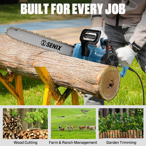 SENIX storage cover keeps the tool protected during transport.