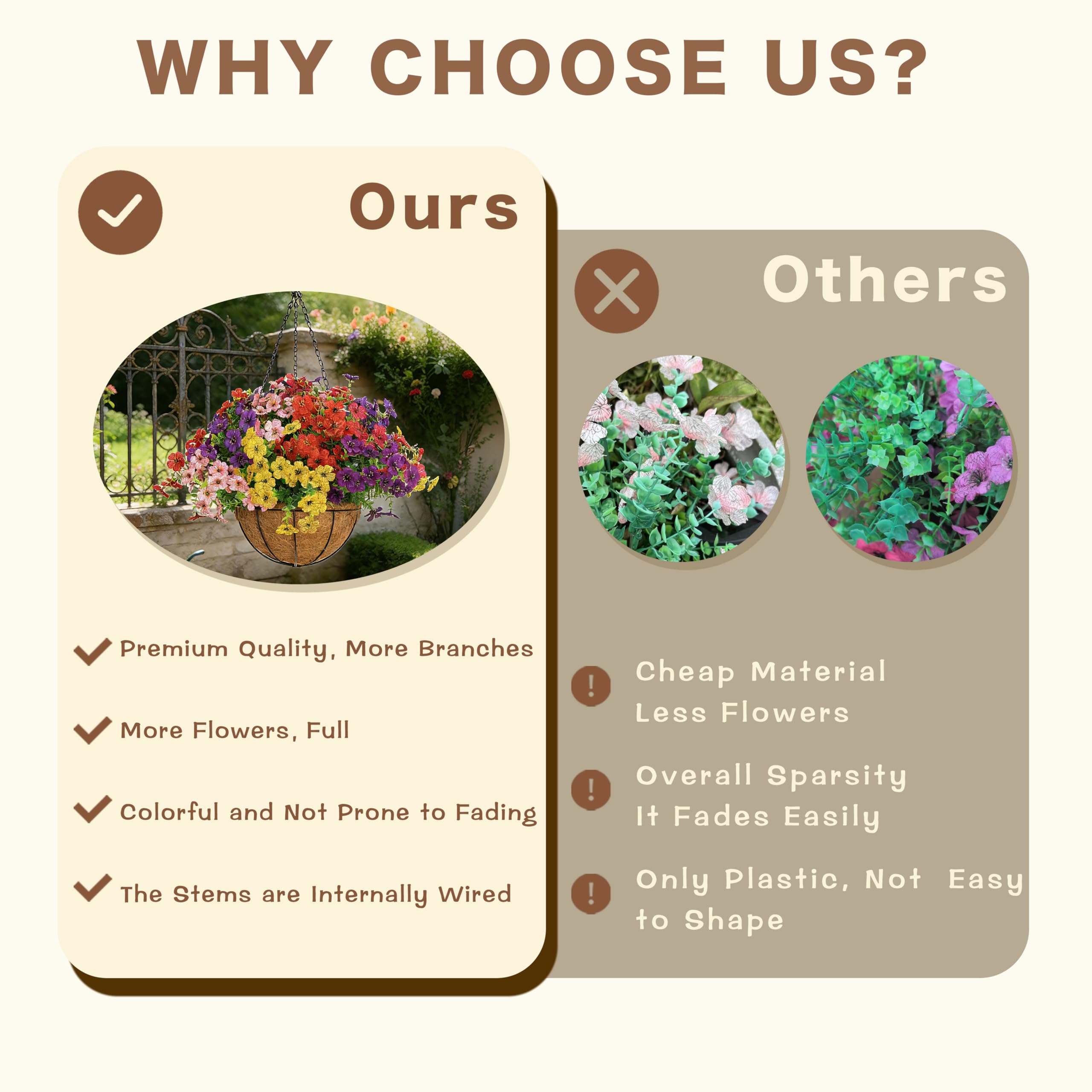 Senjie kit includes twelve flower bundles for fuller coverage