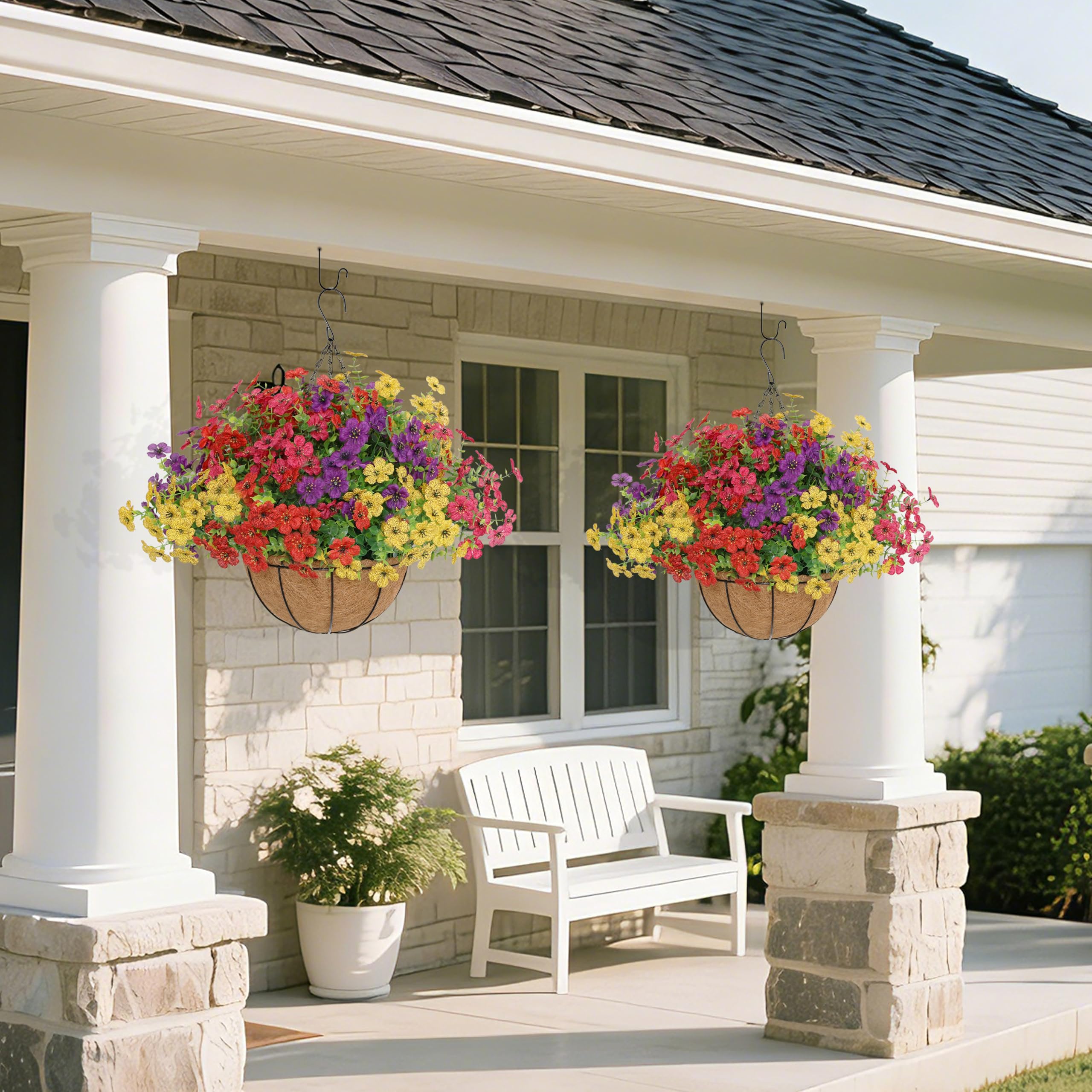 Senjie hanging basket chain with adjustable length for flexible porch setup