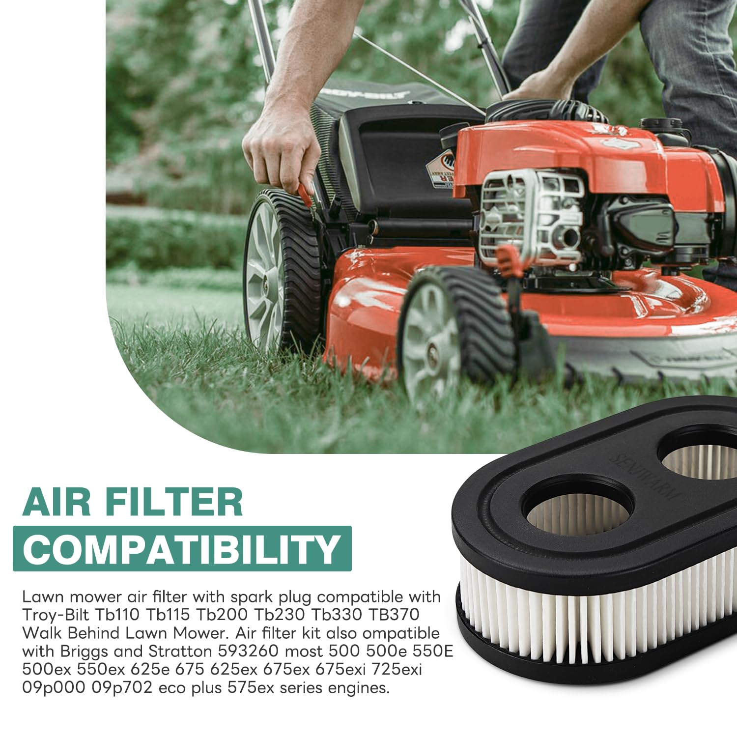 SENJWARM durable filter material for long-lasting mower performance