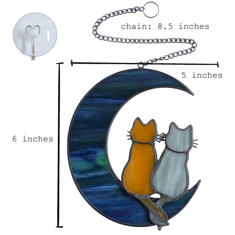 SENSORY4U Cat window suncatcher adds color to indoor or outdoor spaces.