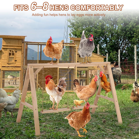 SENXILLER 6-8 chicken roosting bar optimizes space and comfort.