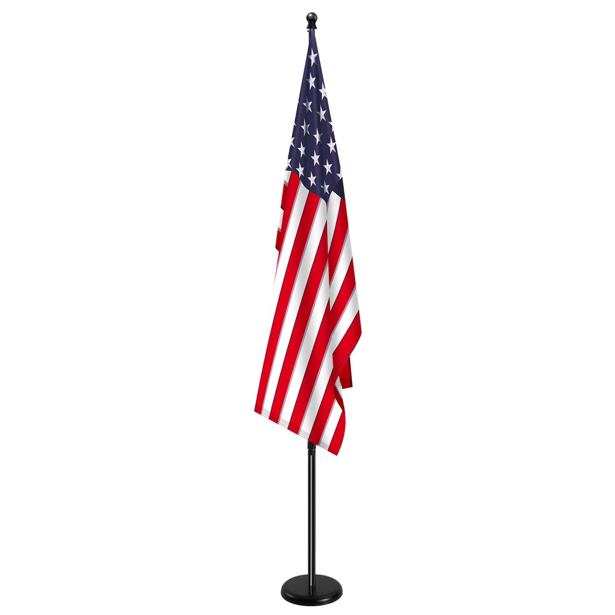 SENZHIYI indoor flag pole base and pole for stable indoor display.