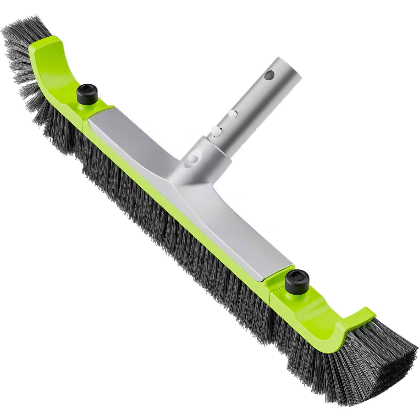 Sepetrel 20-inch pool brush head enables wide-area wall cleaning.