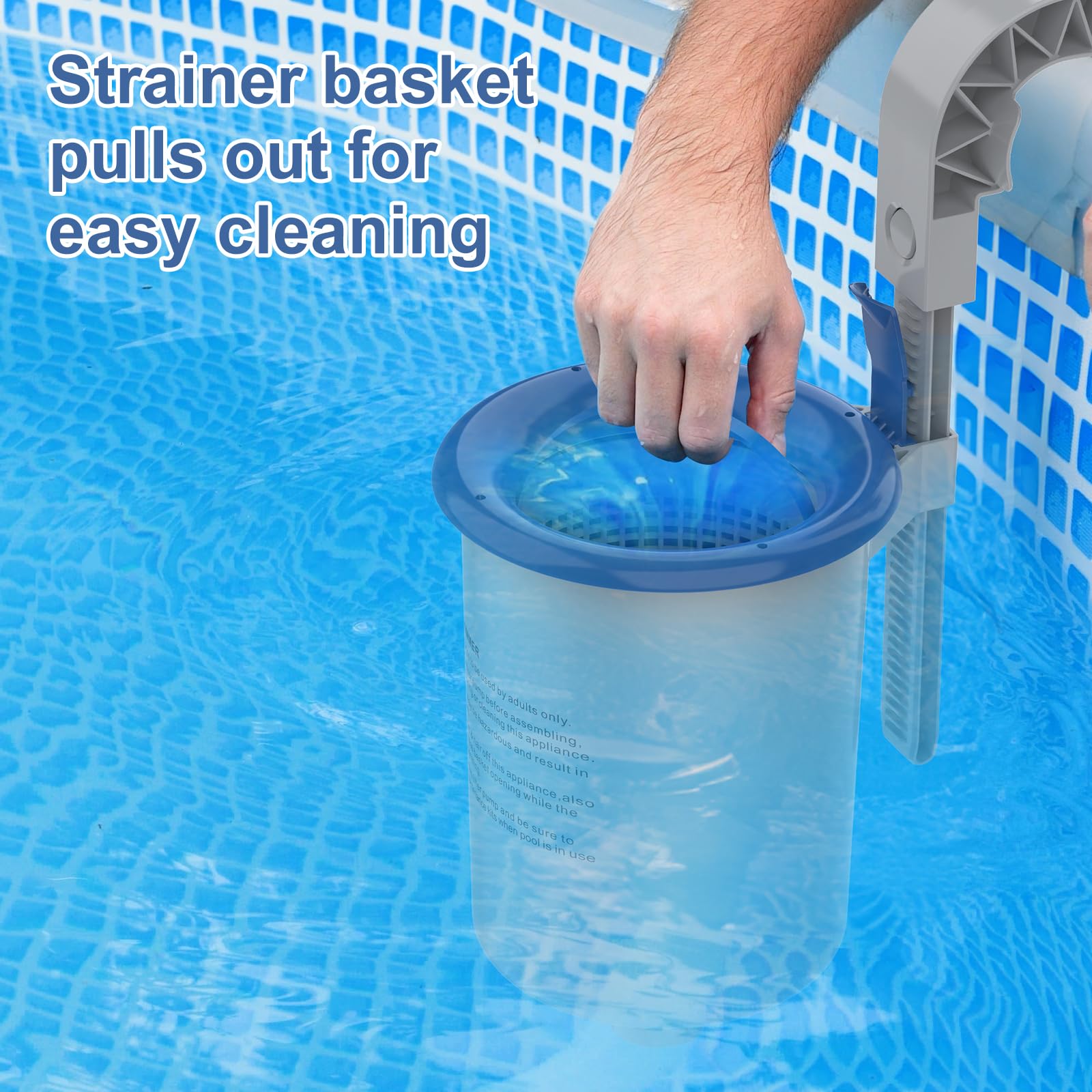 Sepetrel adjustable-height skimmer adapts to changing water levels for versatility