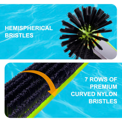 Sepetrel aluminum back pool brush for durability and balance