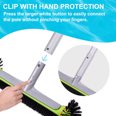 Sepetrel 45 degree angled handle enables optimal cleaning stance