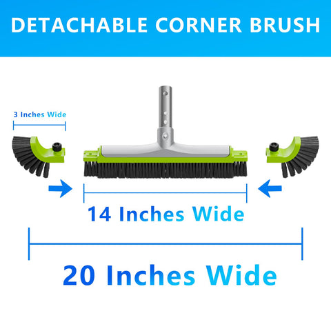 Sepetrel compatible with standard 1-1-4 inch pool poles for easy setup.