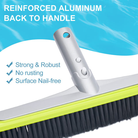 Sepetrel curved edge cleans corners safely near vinyl liners.