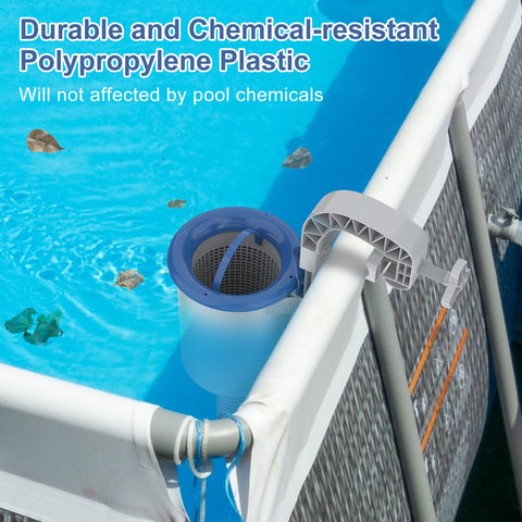 Sepetrel surface skimmer reduces surface debris before sinking, aiding filtration