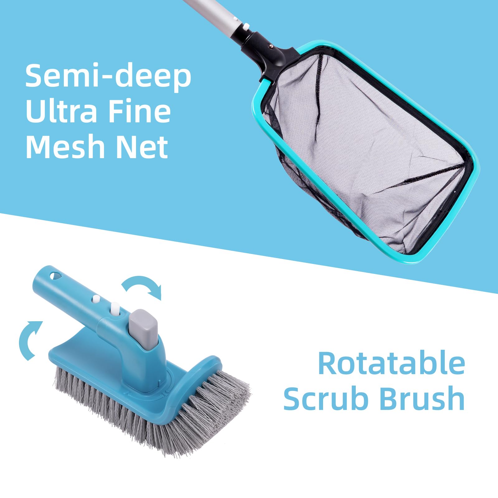 Sepetrel Deluxe kit features 17.5-inch heavy-duty brush for corners.